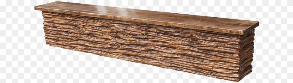 Download Hd Item Tbbws Treebark Beam Mantel With Shelf Plywood, Wood, Table, Furniture, Coffee Table Free Transparent Png