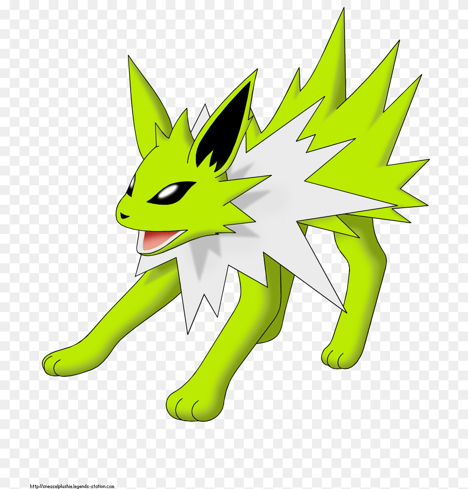 Download Hd Jolteon Shiny Jolteon Transparent Image Shiny Jolteon In Anime, Green Free Png