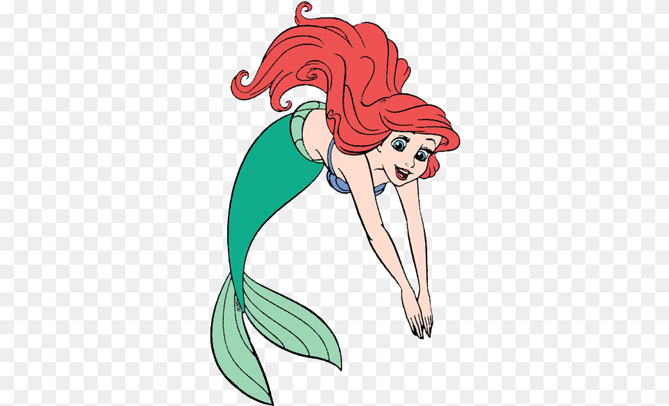 Download Hd Jpg Stock Ariel Svg Little Animated Dive, Adult, Female, Person, Woman Png Image