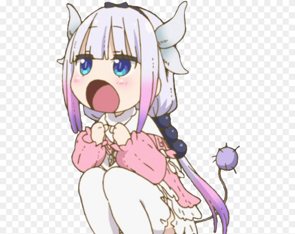 Download Hd Kanna Transparent Kanna Kamui Miss Dragon Maid, Book, Comics, Publication, Baby Png