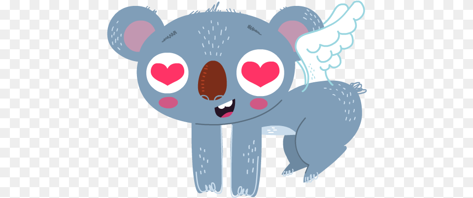 Download Hd Koala Love Emoji Image Nicepngcom Koala, Animal, Wildlife, Mammal, Fish Png