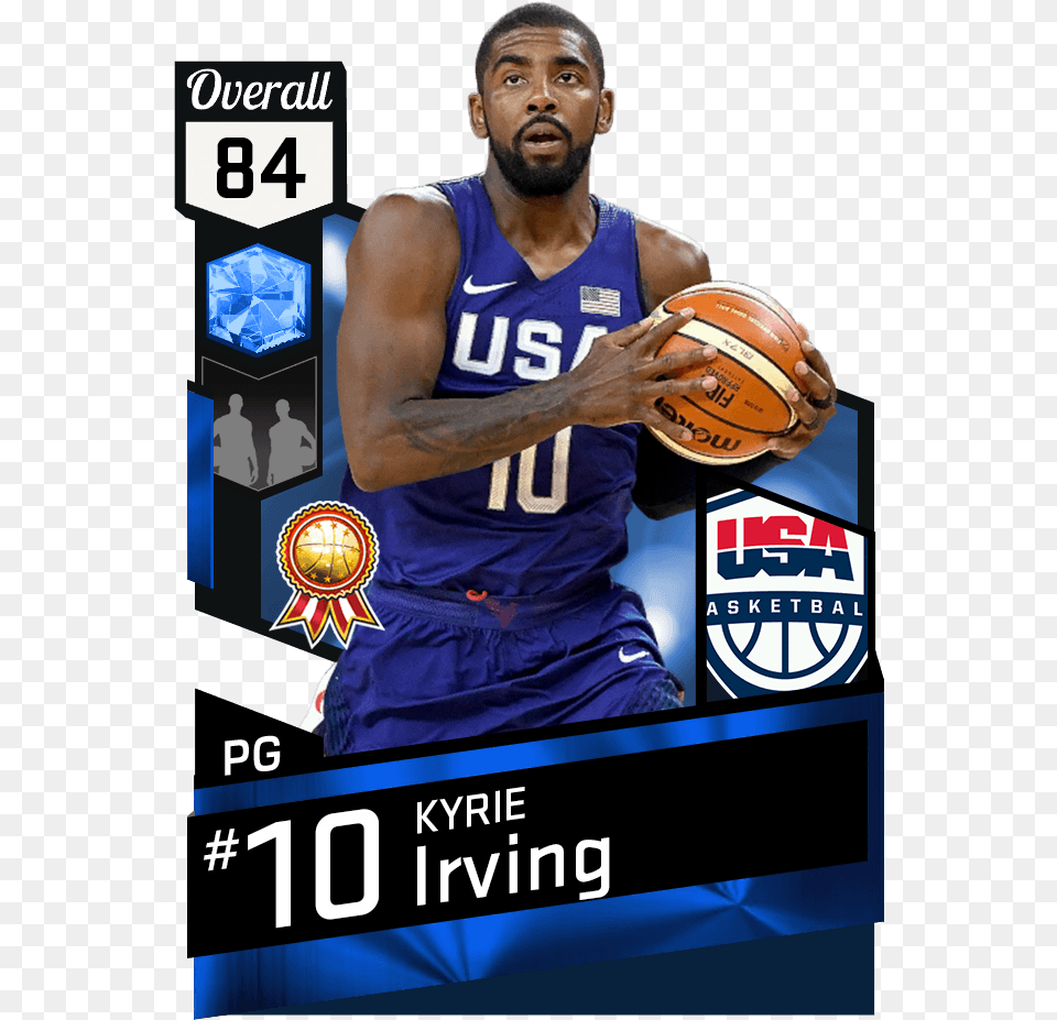 Hd Kyrie Irving Usa Basketball Wincraft Keychain Steve Francis Nba 2k17, Adult, Person, Man, Male Free Png Download