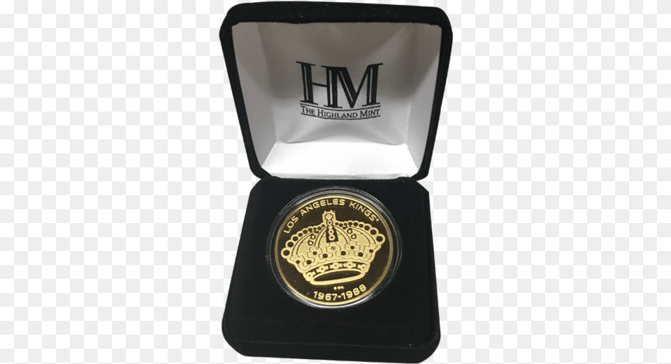 Hd La Kings 50th Anniversary Queens Crown Gold Coin, Badge, Logo, Symbol, Emblem Free Png Download