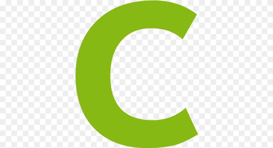 Download Hd Letter C Logo Letter C Green Circle, Symbol, Text, Number, Astronomy Free Png