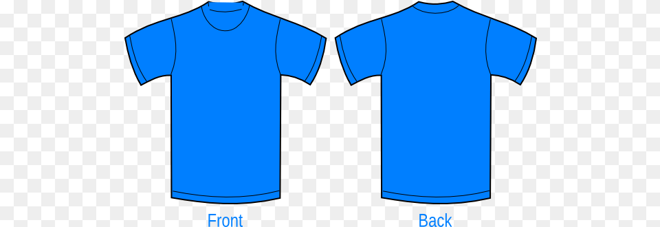 Download Hd Light Blue Clipart Tshirt Plain Blue T Shirt Blue T Shirt Design Template, Clothing, T-shirt, Person Png Image