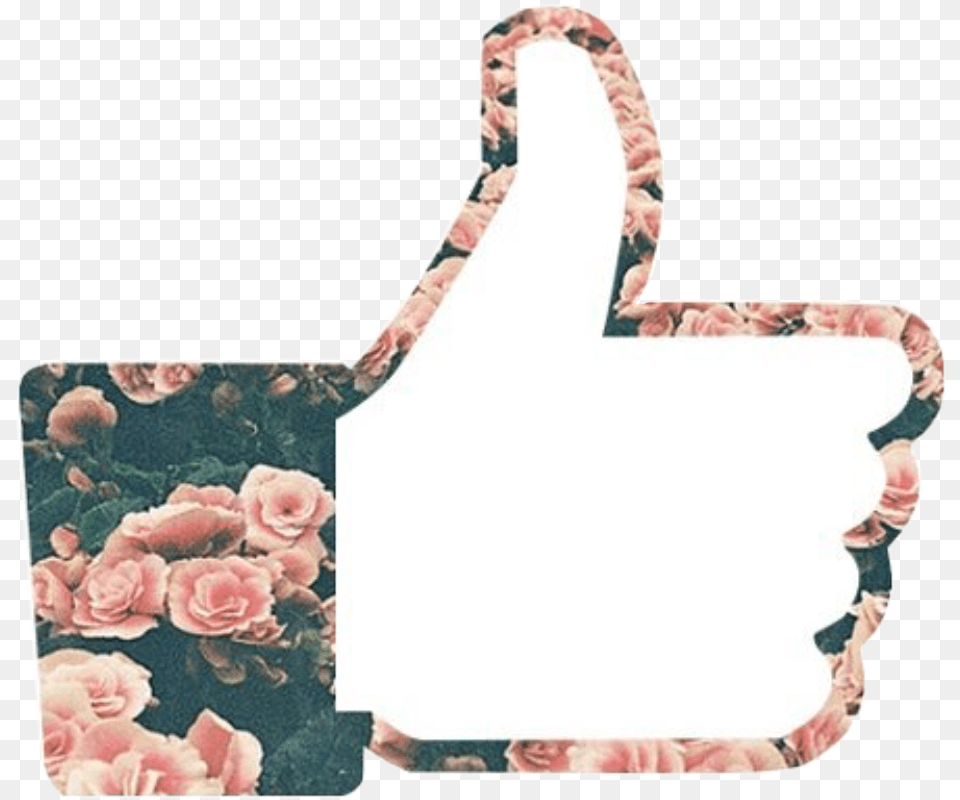 Download Hd Like Thumbsup Flowers Tumblr Roses Pink 5 Seconds Of Summer Floral, Accessories, Purse, Handbag, Bag Png