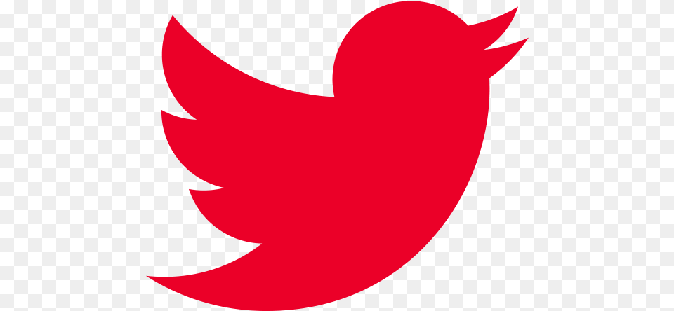 Download Hd Linkedin Red Twitter Logo Red Twitter Logo, Animal, Fish, Sea Life, Shark Free Transparent Png