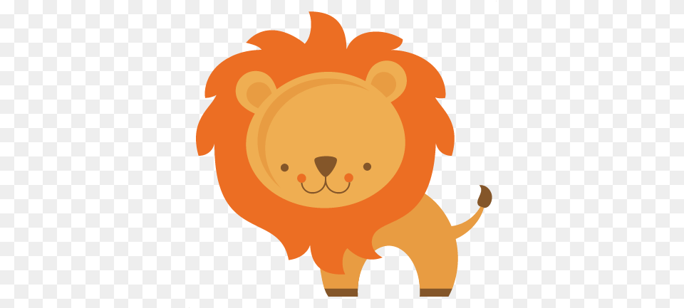 Download Hd Lion Clipart Baby Animal Cute Wild Animal Lion Vector Cute, Bear, Mammal, Wildlife, Piggy Bank Png
