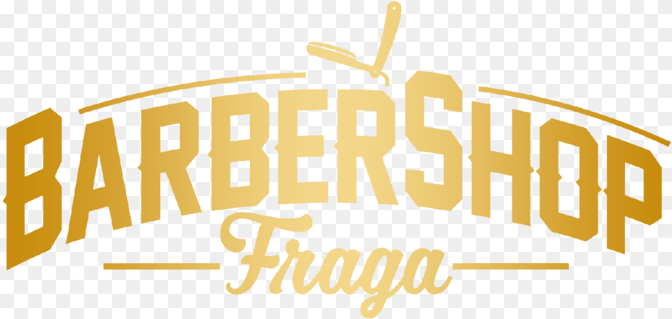 Download Hd Logo Barber Gold Logo Transparent Barber Shop Logo Yellow, Text, People, Person Png Image