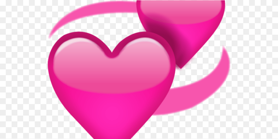 Download Hd Love Clipart Transparent Two Hearts Emoji Transparent, Flower, Heart, Petal, Plant Free Png