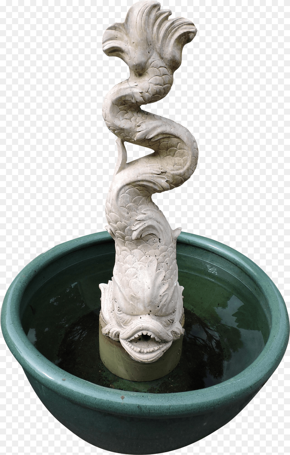 Download Hd Lovely Travertine Marble Sea Serpent Water Fountain Free Png