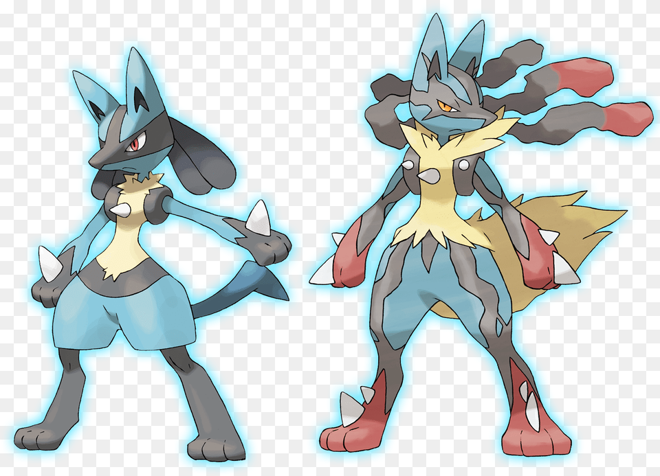 Download Hd Lucario Mega Lucario Pokemon Mega Evolution, Book, Comics, Publication, Baby Free Transparent Png