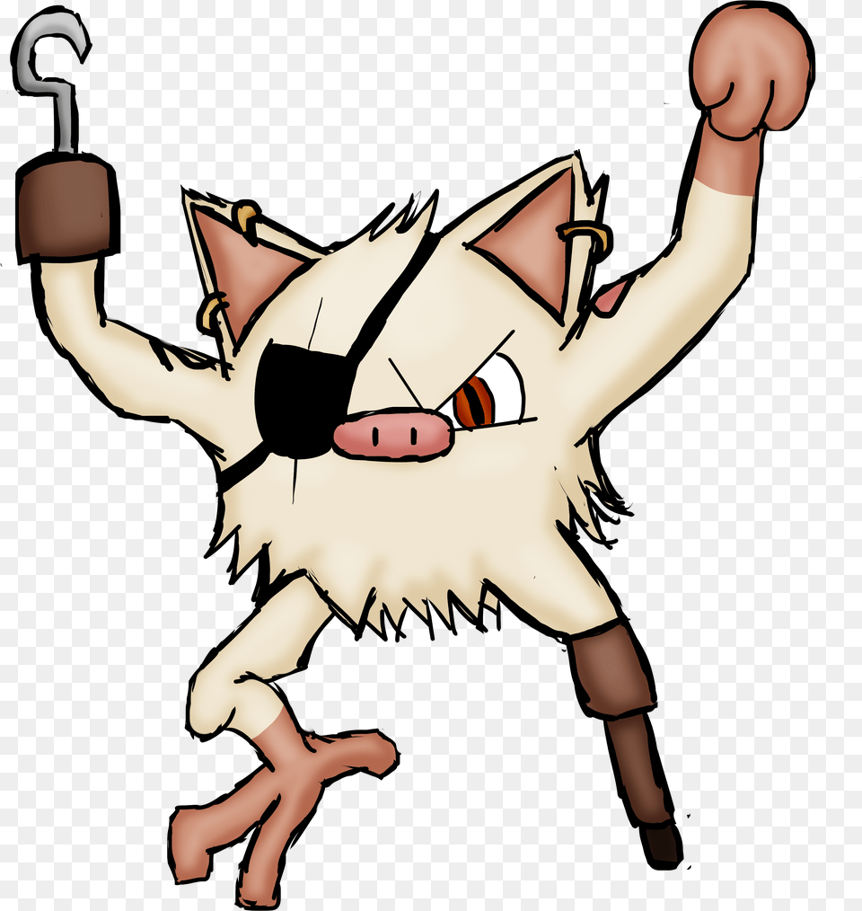 Hd Mankey Pokemon Kanto Pirate Cartoon, Body Part, Finger, Hand, Person Free Png Download