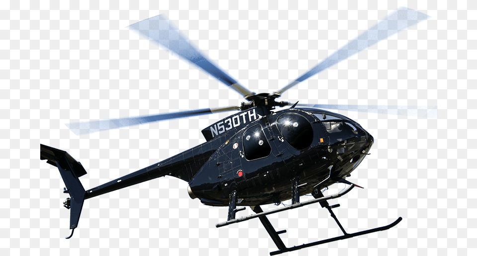 Download Hd Md Helicopters Md530 Light Utility Helicopter Helicopter With Light, Aircraft, Transportation, Vehicle, Airplane Free Png