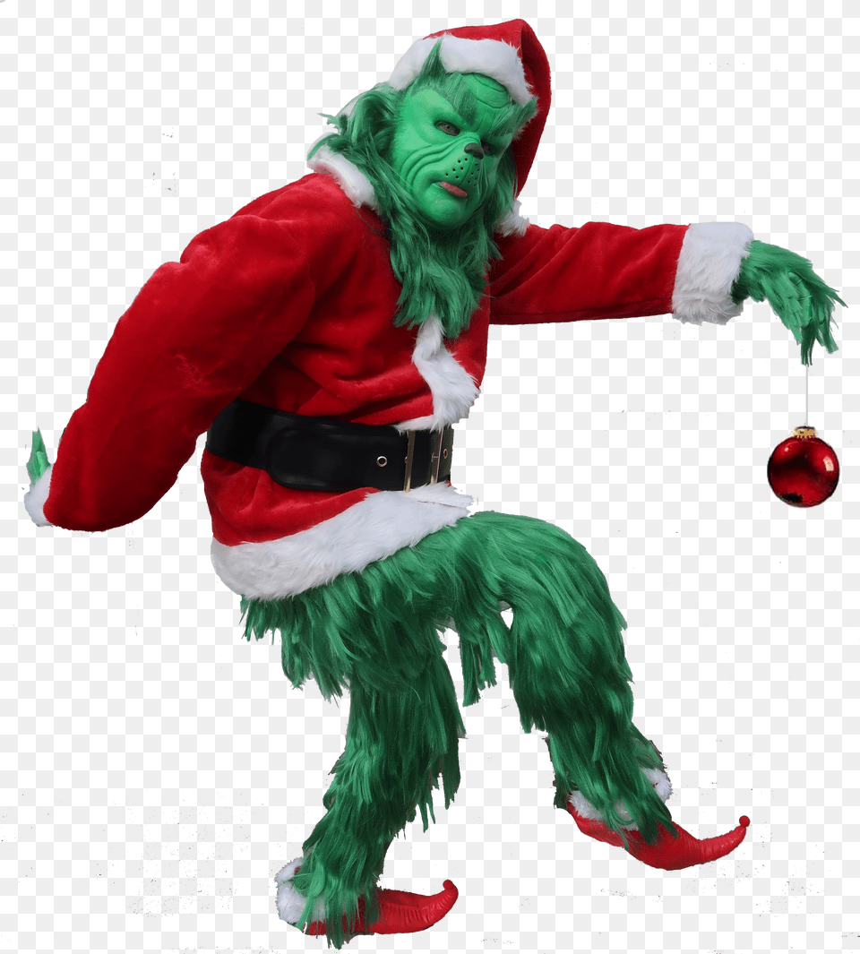 Download Hd Meet The Grinch Grinch Christmas Mr Grinch Transparent Background, Clothing, Coat, Jacket, Adult Free Png
