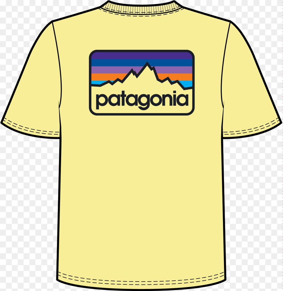Download Hd Mens Patagonia Line Logo Tee Patagonia Mini Short Sleeve, Clothing, Shirt, T-shirt Png