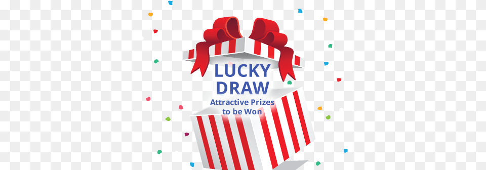 Download Hd Merry Christmas And Happy Holidays Lucky Draw Lucky Draw Prizes Icon, Dynamite, Weapon, Paper Png Image