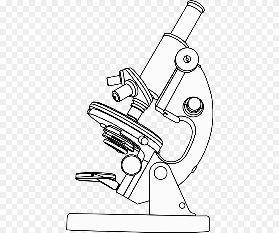 Download Hd Microscope Light Microscope Black And White Free Png