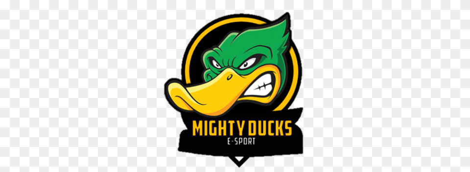 Download Hd Mighty Ducks Sc Esport Logo For Ducks, Animal, Beak, Bird, Device Free Transparent Png
