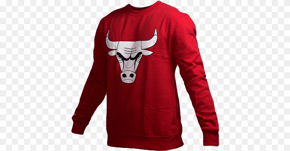 Download Hd Mitchell U0026 Ness Nba Chicago Bulls Black And Chicago Bulls, Clothing, Knitwear, Long Sleeve, Sleeve Free Transparent Png