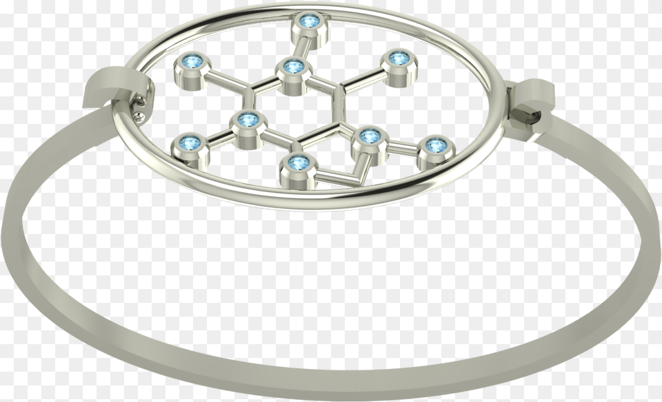Download Hd Molecule Caffeine Circle, Accessories, Jewelry, Bracelet, Diamond Png