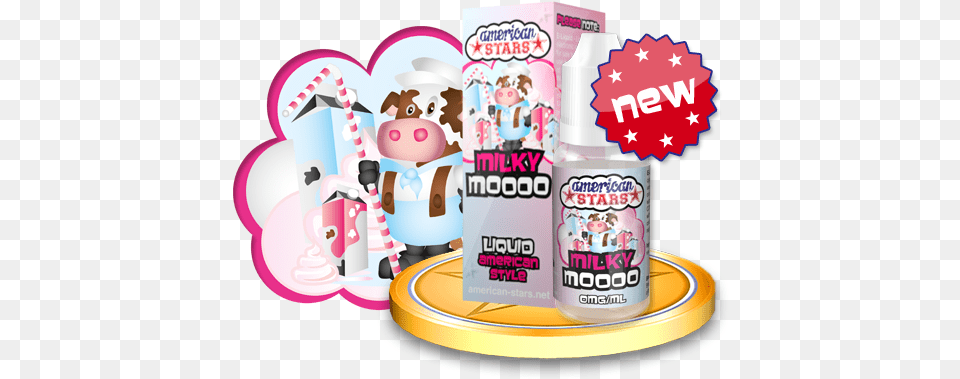 Hd Moooo Flavour Fun American Stars Milky Moo Free Png Download