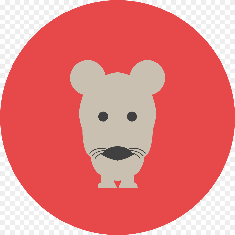 Download Hd Mouse Animal Icon Cartoon Dot, Disk, Mammal Free Transparent Png