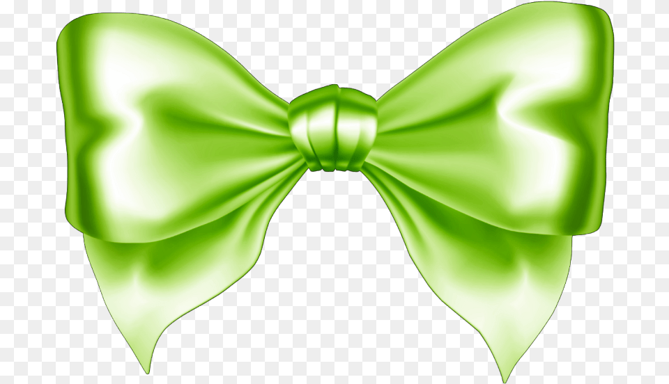 Hd Mq Green Bow Decorate Silver Ribbon, Accessories, Bow Tie, Formal Wear, Tie Free Png Download