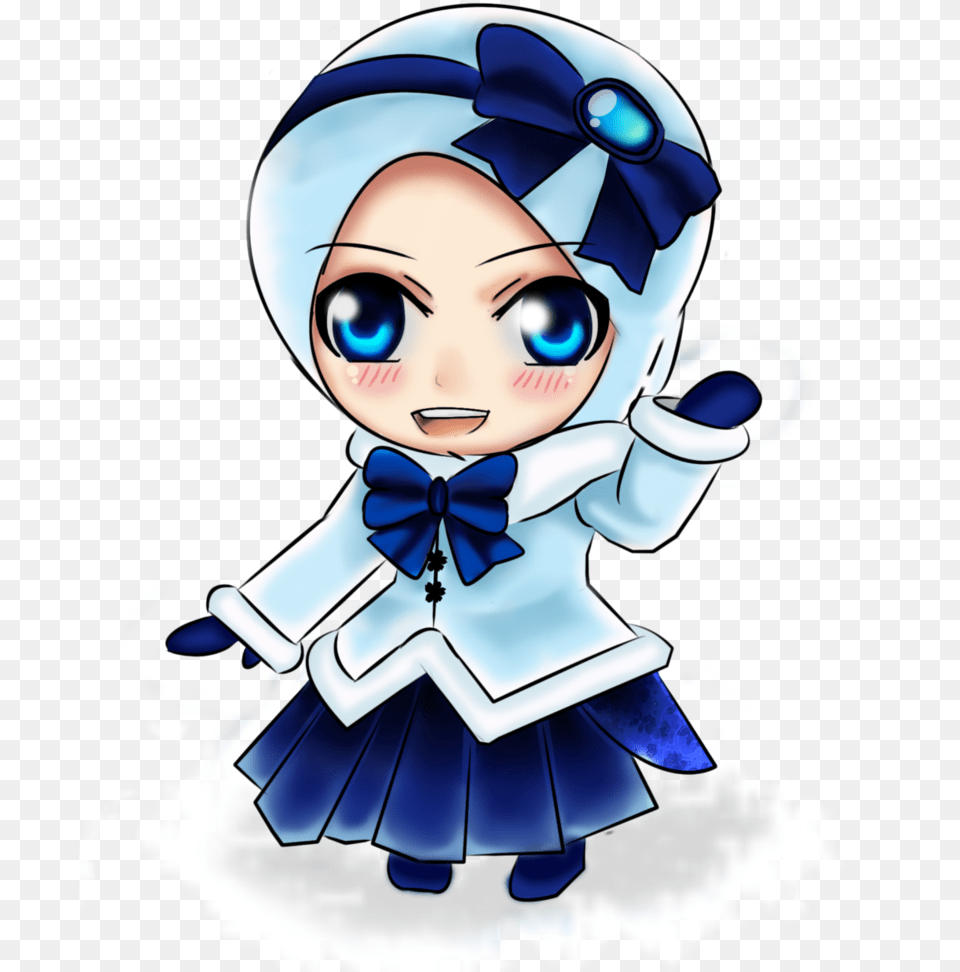 Download Hd Muslimah Chibi Yuki By Hitomisuko Anime Chibi Anime Girl Chibi Muslim, Clothing, Hat, Baby, Person Png