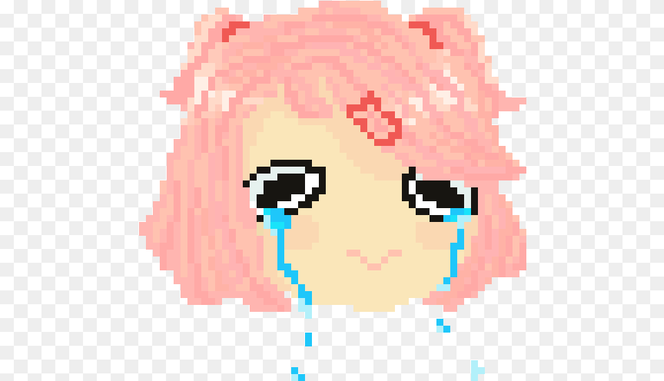 Download Hd Natsuki Sad Sad Natsuki Transparent Anime Girl Pixel Art Png Image