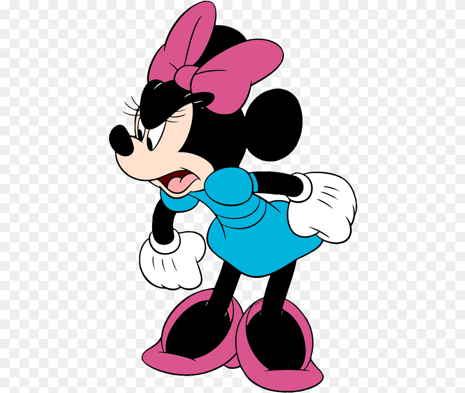Download Hd New Angry Minnie Minnie Mouse Transparent Mickey Mouse Minnie Mouse Angry, Cartoon, Person Free Png