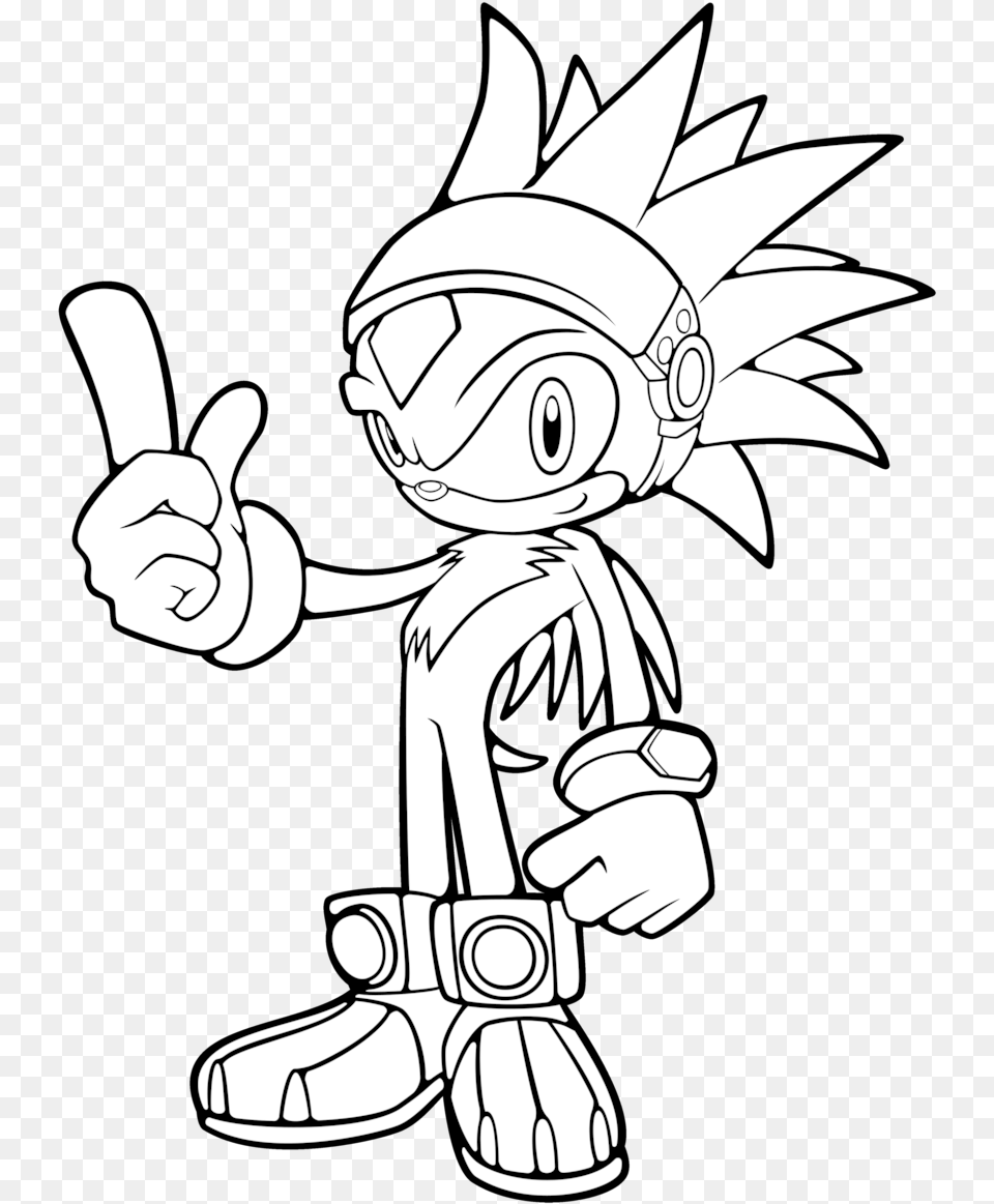 Download Hd Odd Silver The Hedgehog Coloring Pages Bird Sonic The Hedgehog Coloring Pages, Book, Comics, Publication, Baby Png Image