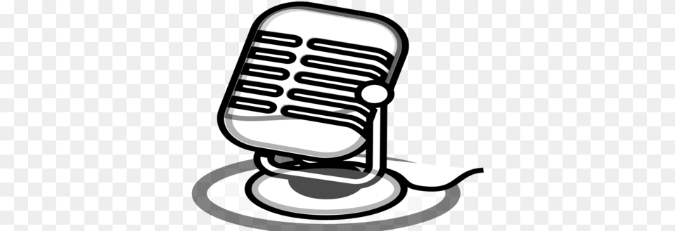 Download Hd Old Microphone Clipart Microphone Microphone Clipart Black And White, Electrical Device Free Transparent Png