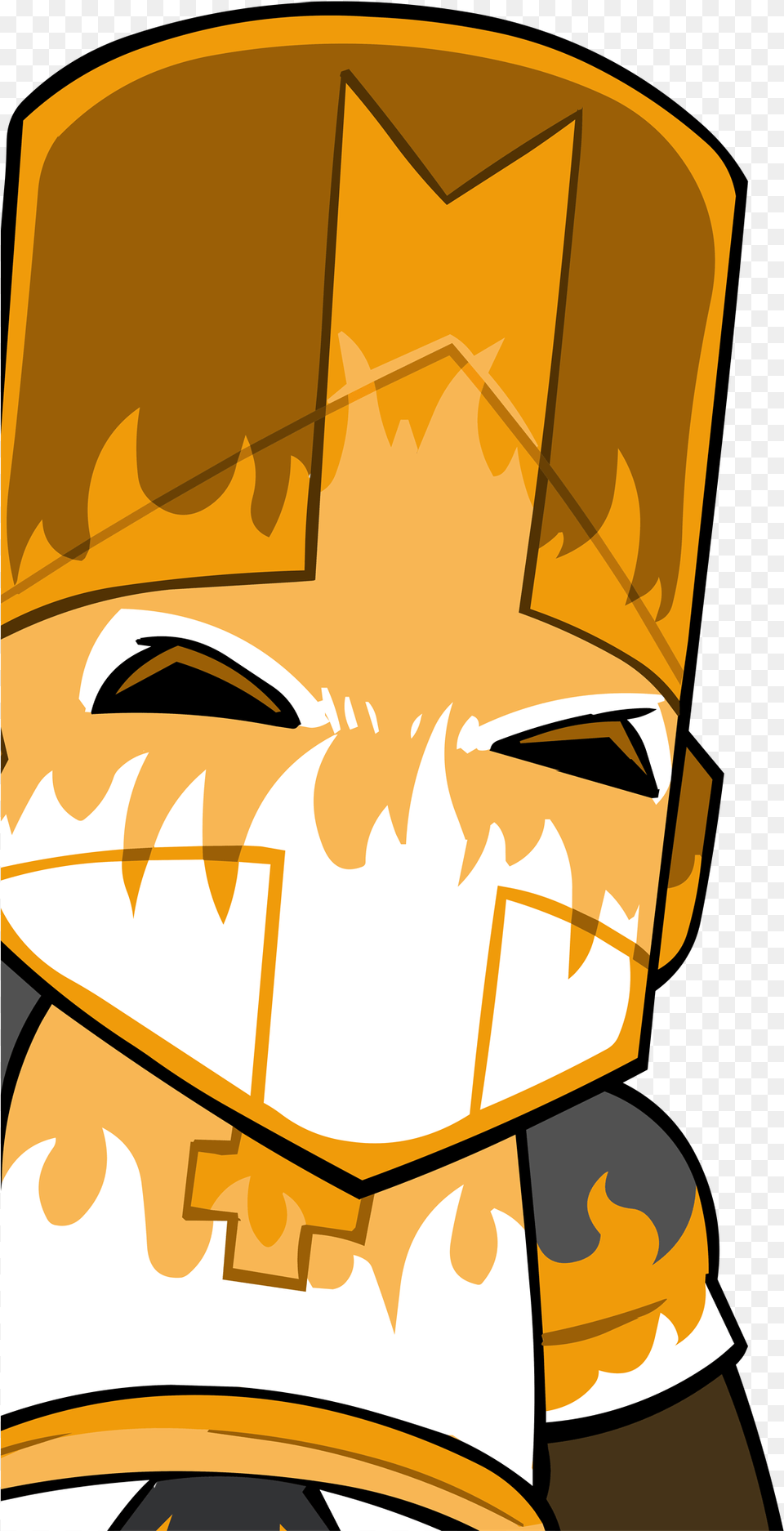 Download Hd Orange Knight Castle Crashers Orange Knight, Anime Png Image