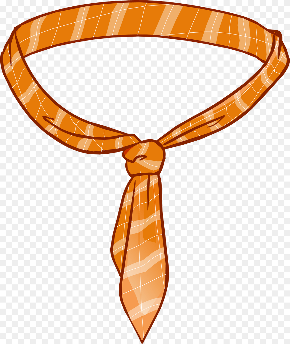 Hd Orange Tie Icon Tie Club Penguin Bow, Accessories, Formal Wear, Necktie, Knot Free Png Download