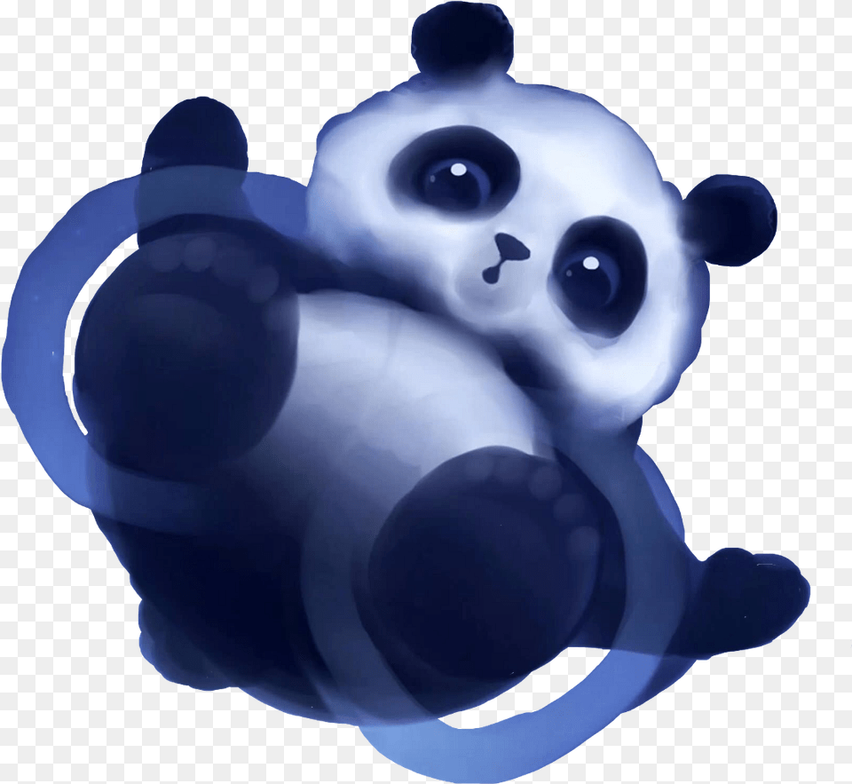 Download Hd Panda Puddle Water Pandalove Pandabear Panda Cartoon, Nature, Outdoors, Snow, Snowman Free Png