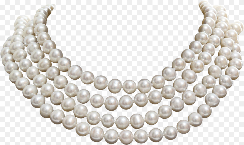 Download Hd Pearl Necklace Transparent Pearl Necklace, Accessories, Jewelry Png Image