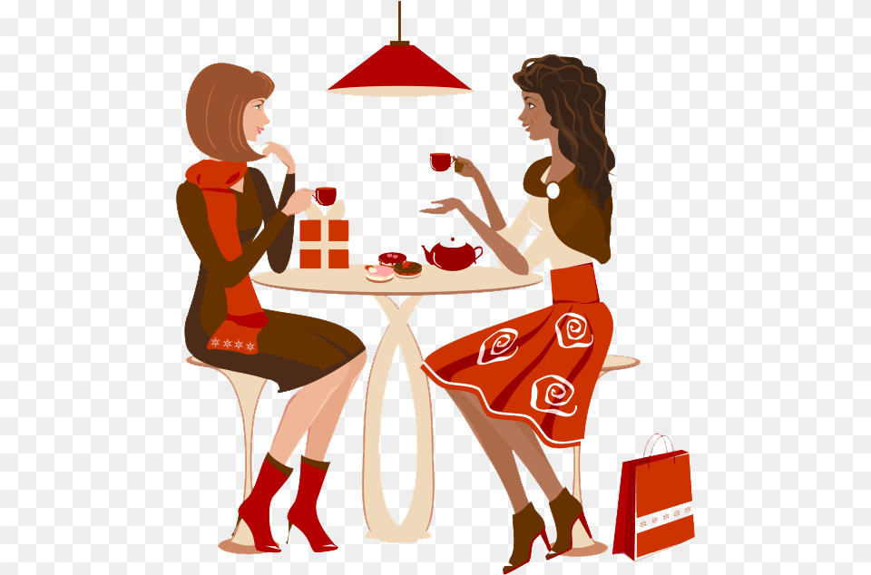 Hd People Talk Over Coffee Clipart Transparent, Accessories, Bag, Handbag, Person Free Png Download