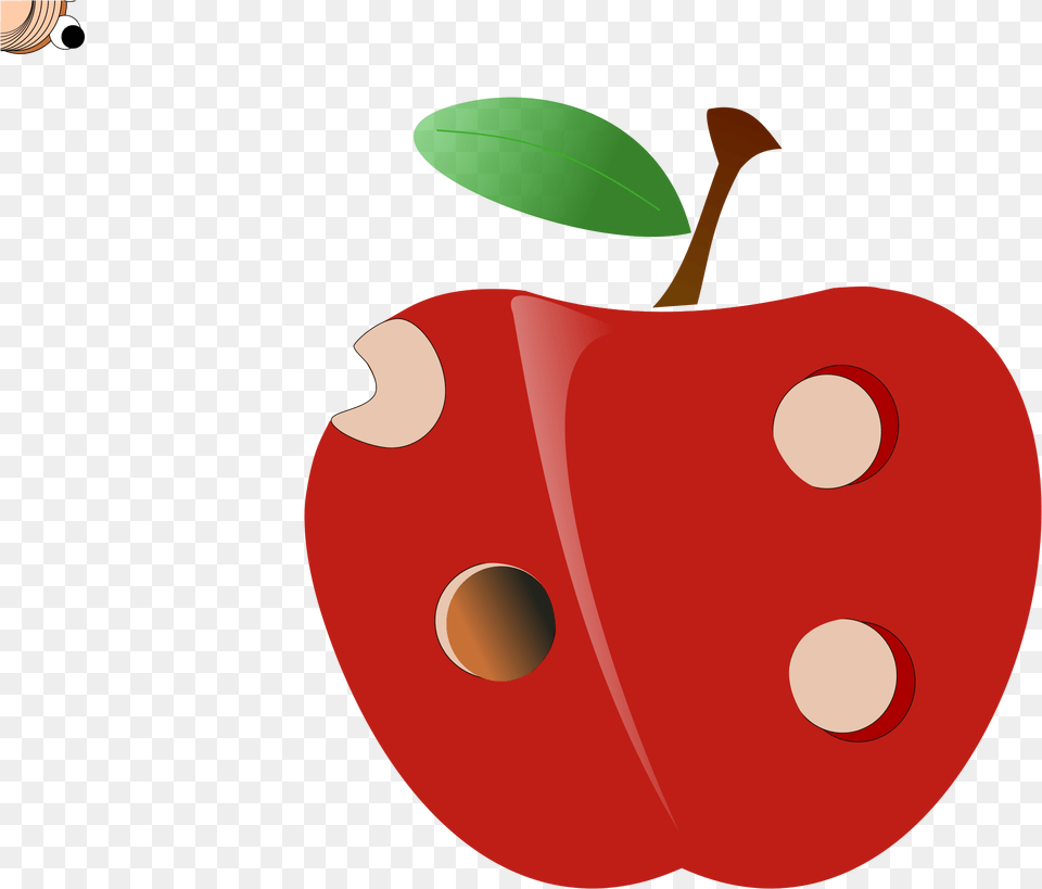 Hd Picture Animation Creepy Big Image Apple Clip Art Background, Food, Fruit, Plant, Produce Free Png Download