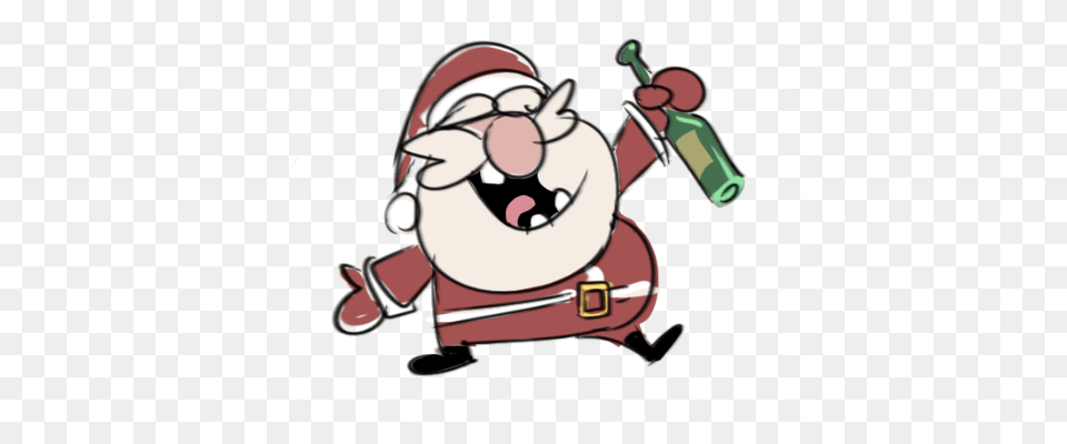 Download Hd Picture Library Animation Santa Drunk, Baby, Person, Face, Head Png Image