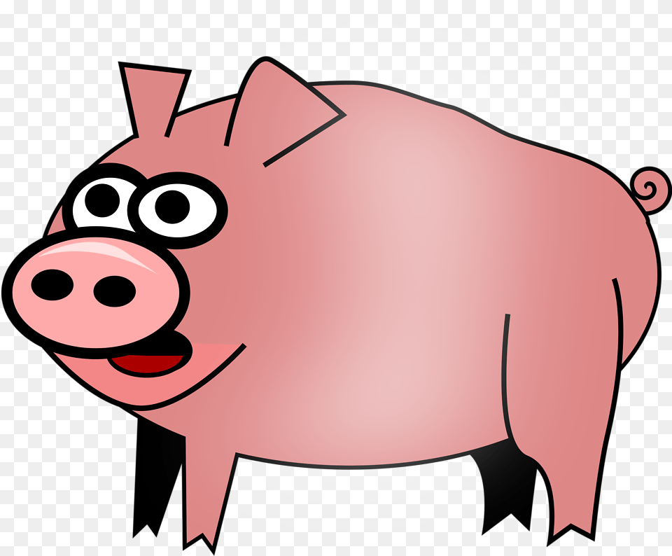Hd Pig Clipart Transparent Hog Clipart, Baby, Person, Piggy Bank, Animal Free Png Download
