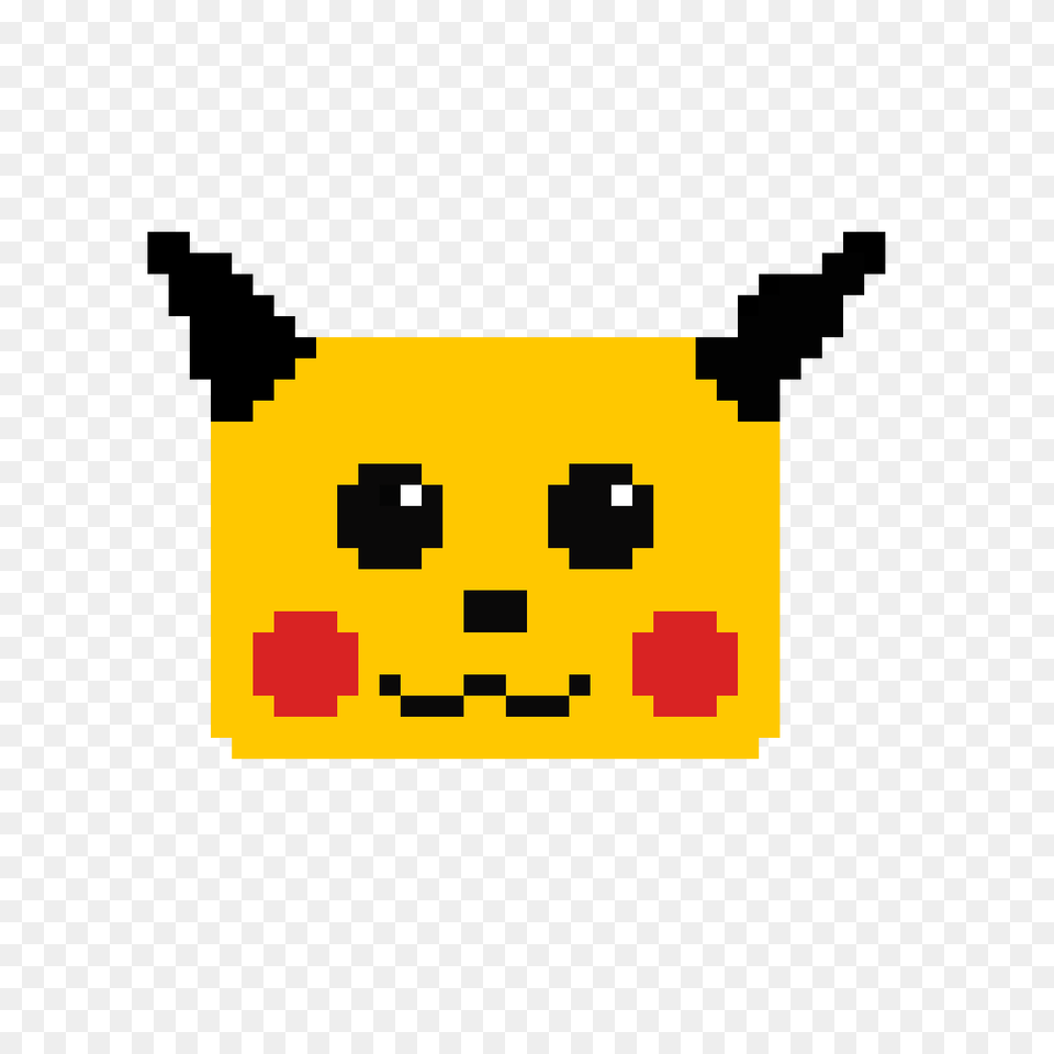 Download Hd Pikachuu0027s Face Art Anime Gif Demon Horns Pixel Art, First Aid Free Transparent Png