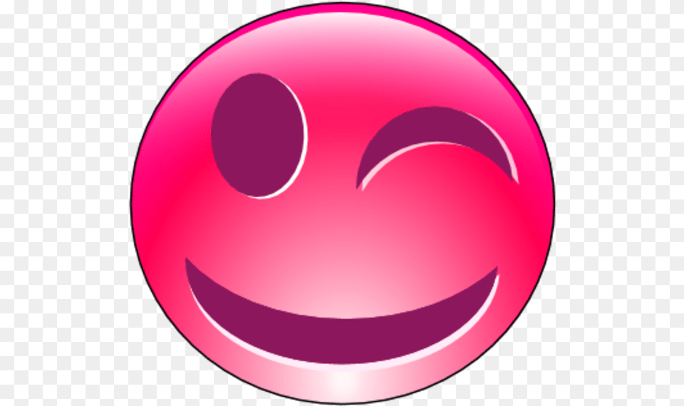 Download Hd Pink Clipart Smiley Face Face Transparent Circle, Sphere, Astronomy, Moon, Nature Png Image