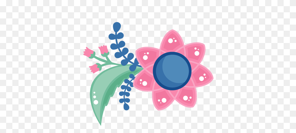 Download Hd Pink Flower Cut File Svg Flower Pink Cute, Art, Graphics, Pattern, Floral Design Png