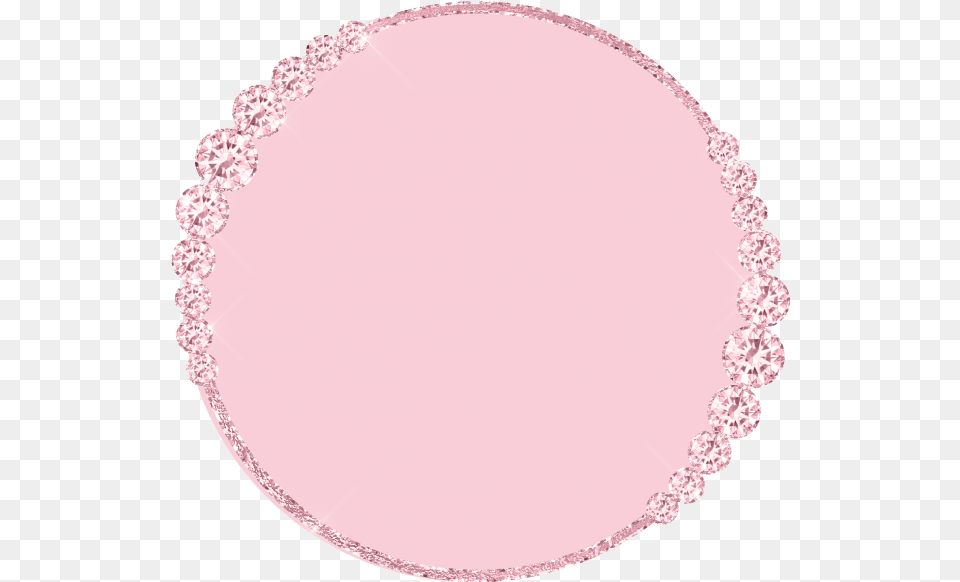 Download Hd Pink Round Frame Border Circle Frame Pink, Oval, Accessories, Jewelry, Necklace Png