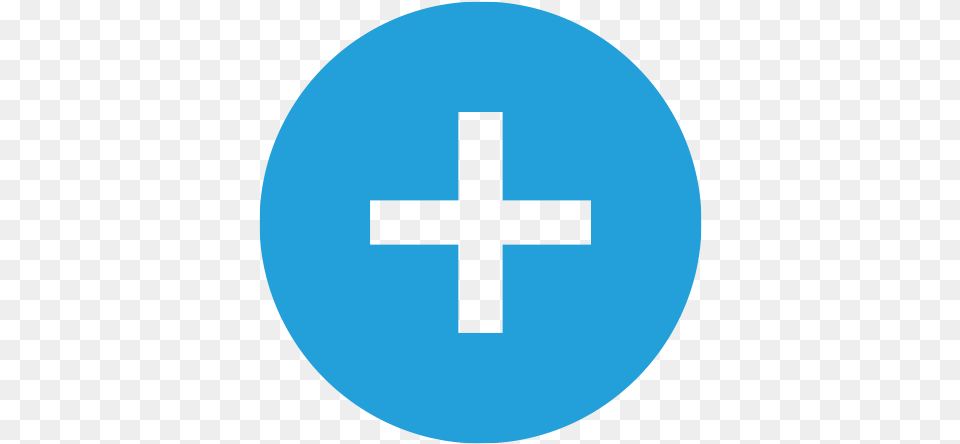 Download Hd Plus Linkedin Icon Blue Image Linkedin Logo Circle Svg, Cross, Symbol Png