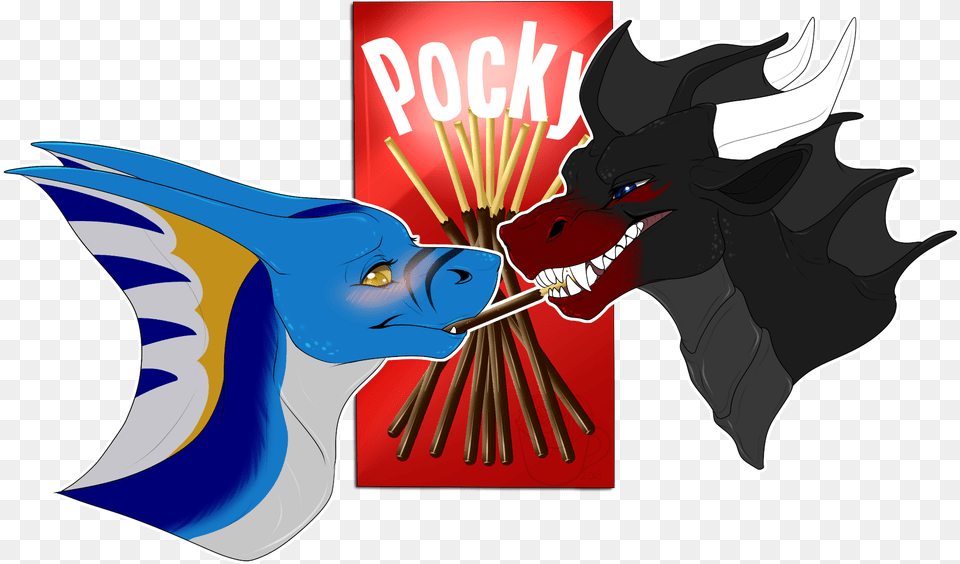 Download Hd Pocky Game Couples Tiamatt And Cryptic Game Dragon, Animal, Kangaroo, Mammal Free Transparent Png