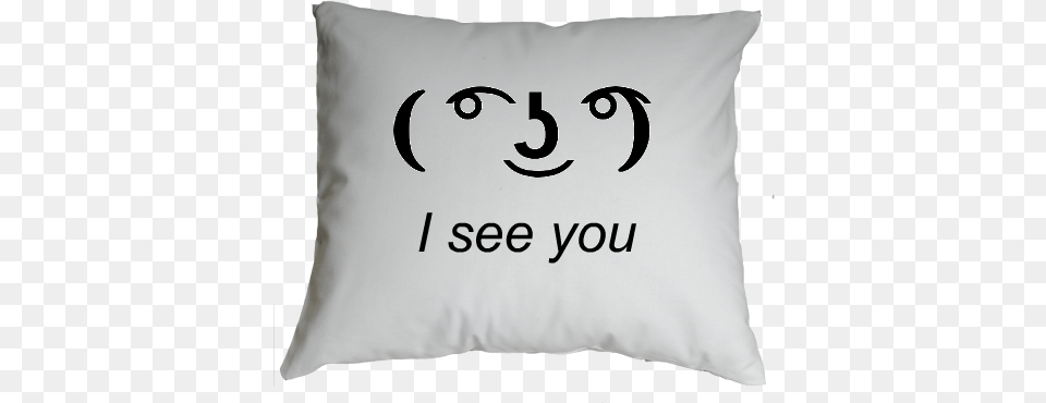 Download Hd Poduszka I See You Lennyface Happy, Cushion, Pillow, Home Decor, Adult Free Png