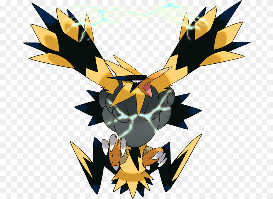 Download Hd Pokemon Shiny Mega Zapdos Next Stage Of Zapdos, Animal, Invertebrate, Insect, Wasp Png Image