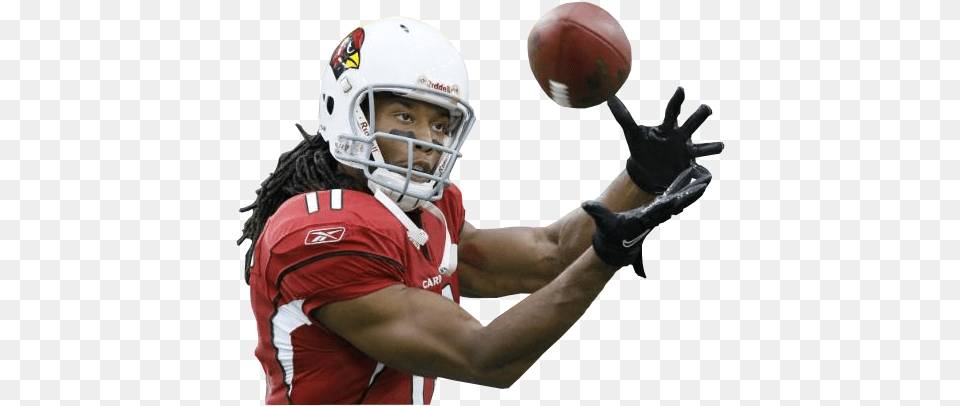 Download Hd Posted Nfl Football Player Catching Kick American Football, Helmet, Sport, American Football, Ball Free Transparent Png